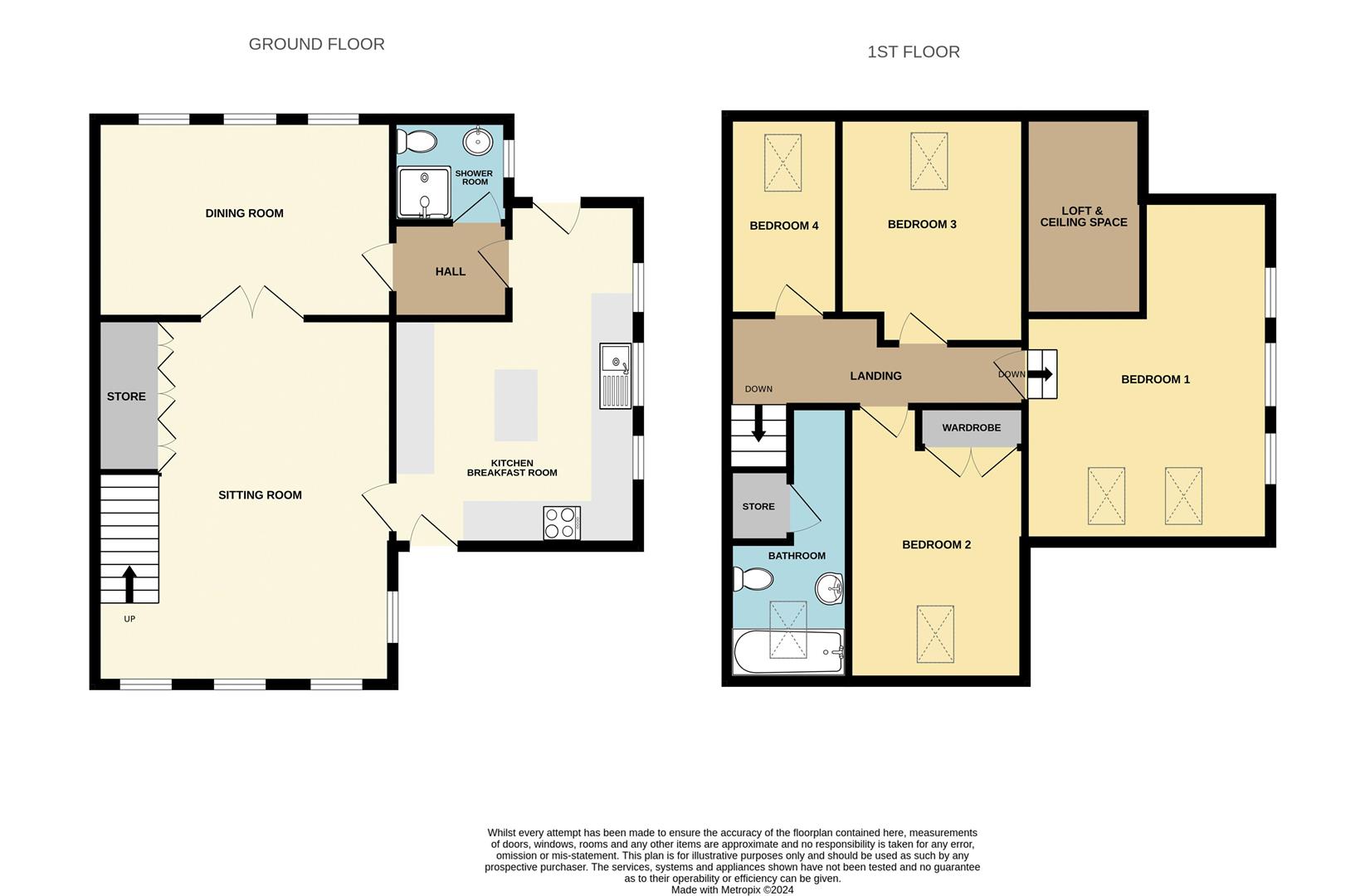 11A, Milk Street, Leek floorplan