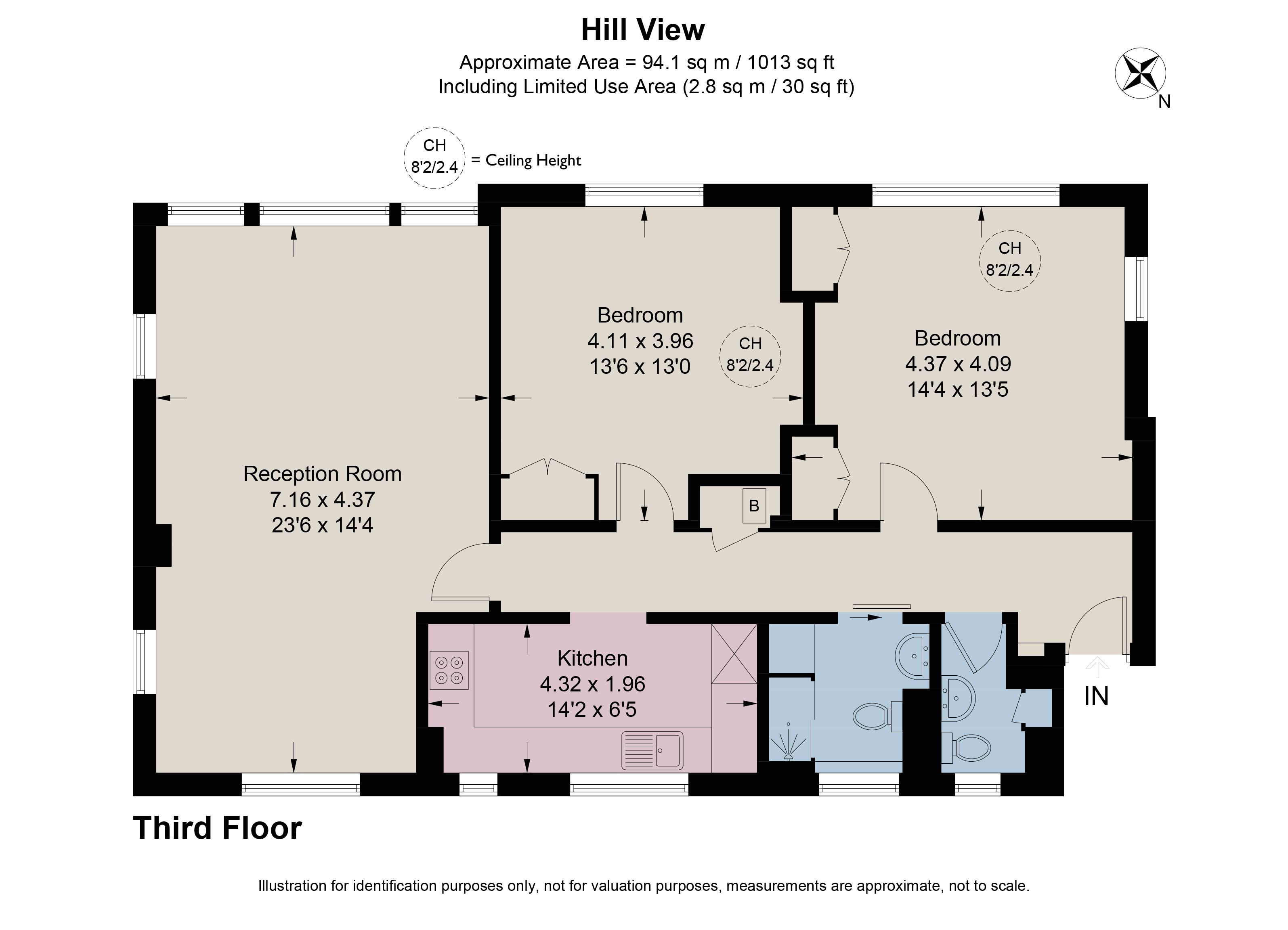 Flat 12, Hillview, 2-4, Primrose Hill Road, London floorplan