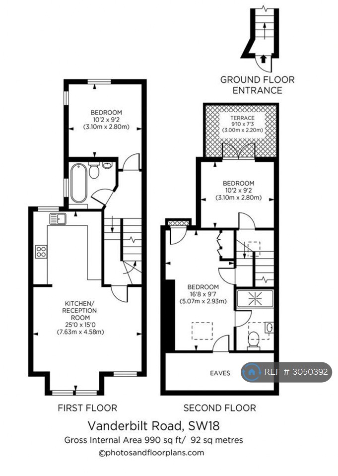 Vanderbilt Road, London floorplan