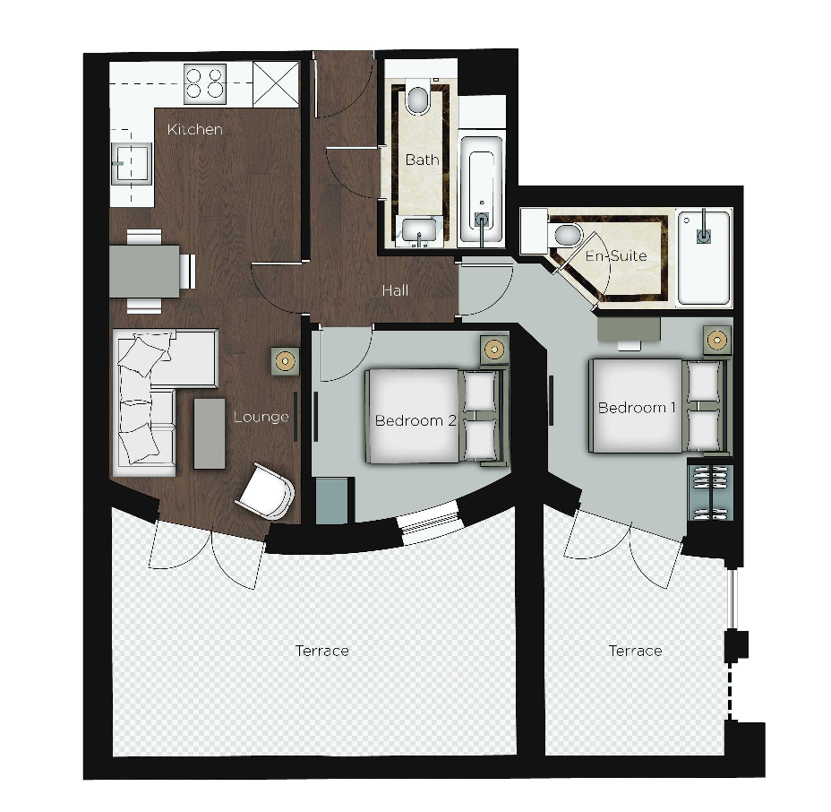 2 Bedrooms Flat to rent in Kensington Gardens Square, London W2