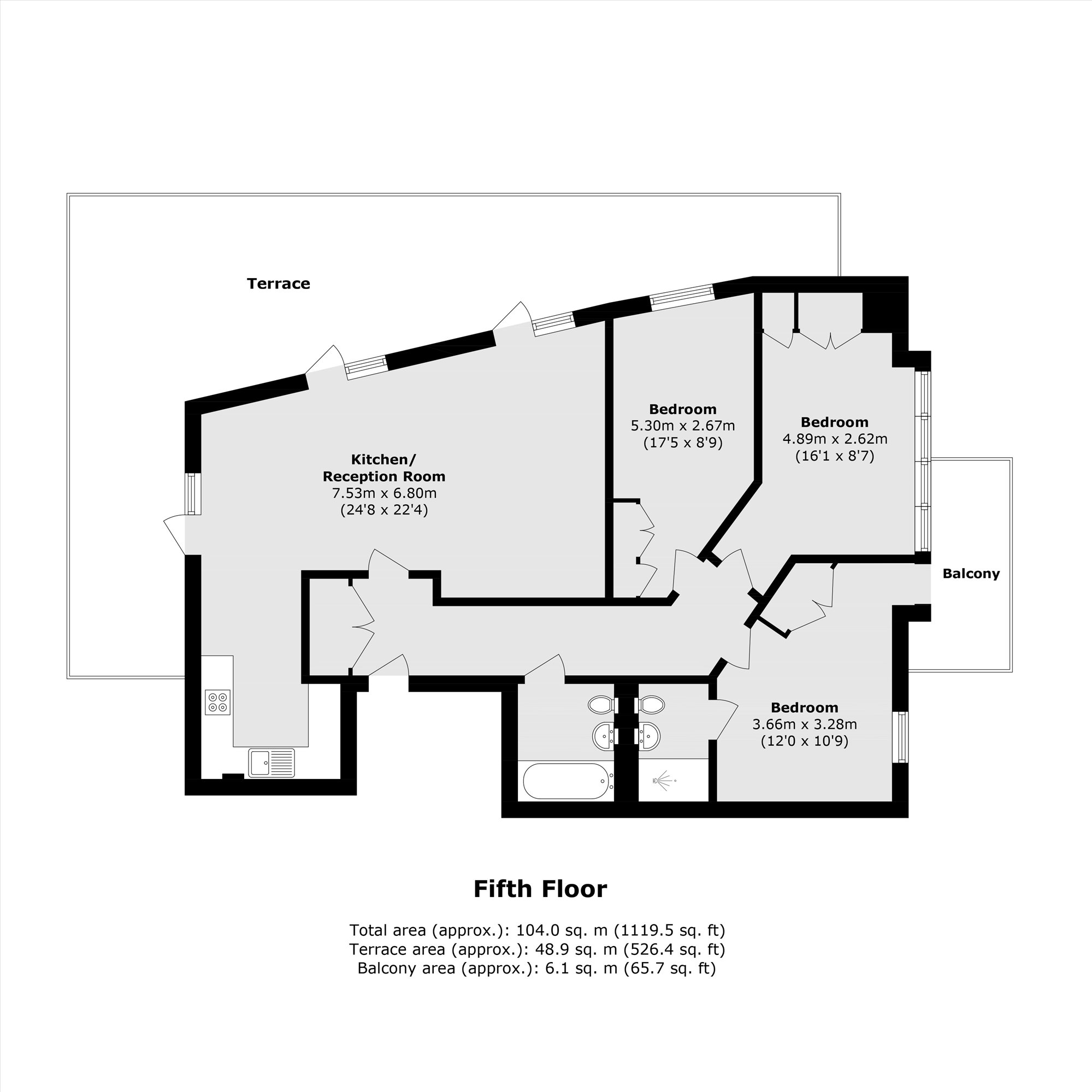 Flat 27, 71F, Drayton Park, London floorplan