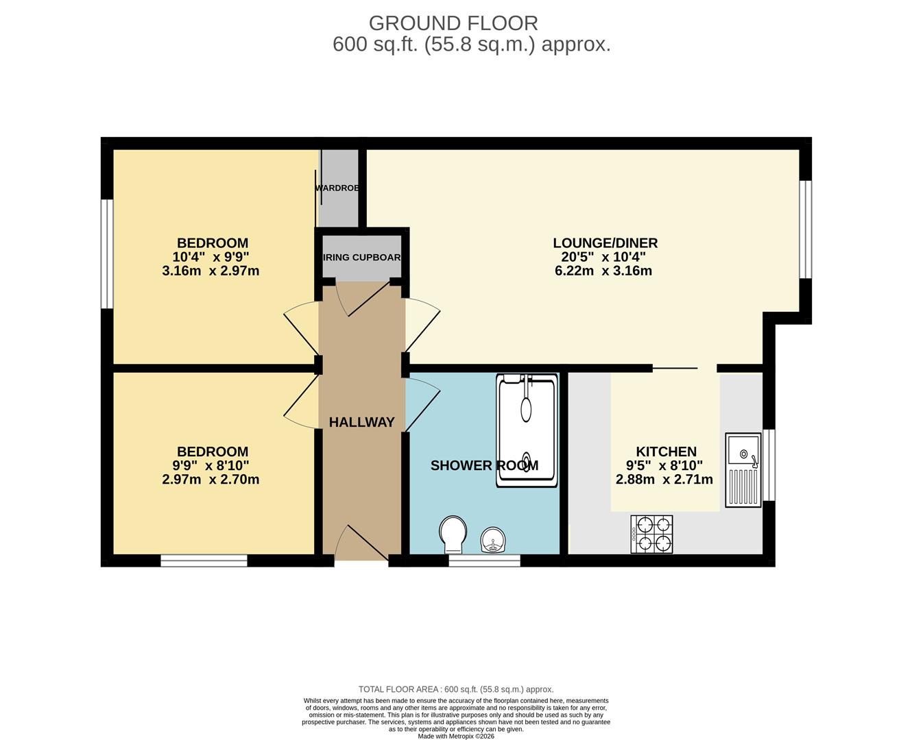 21, Bronrhiw Fach, Caerphilly floorplan