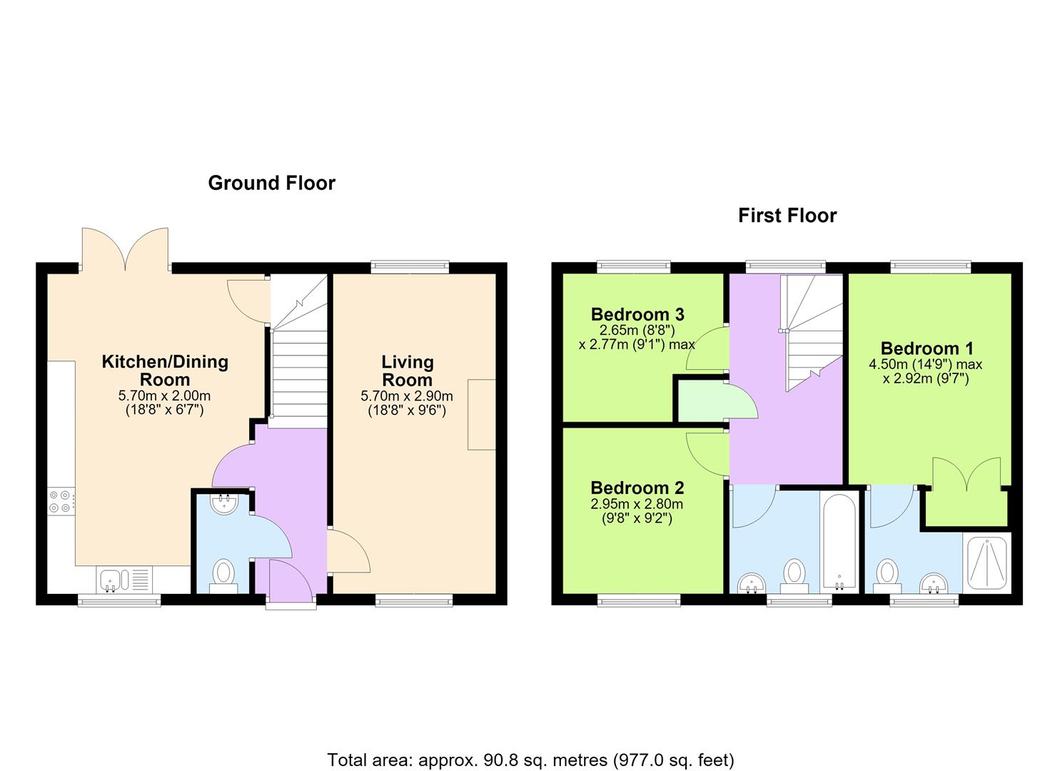 13, Romney Way, Hereford floorplan