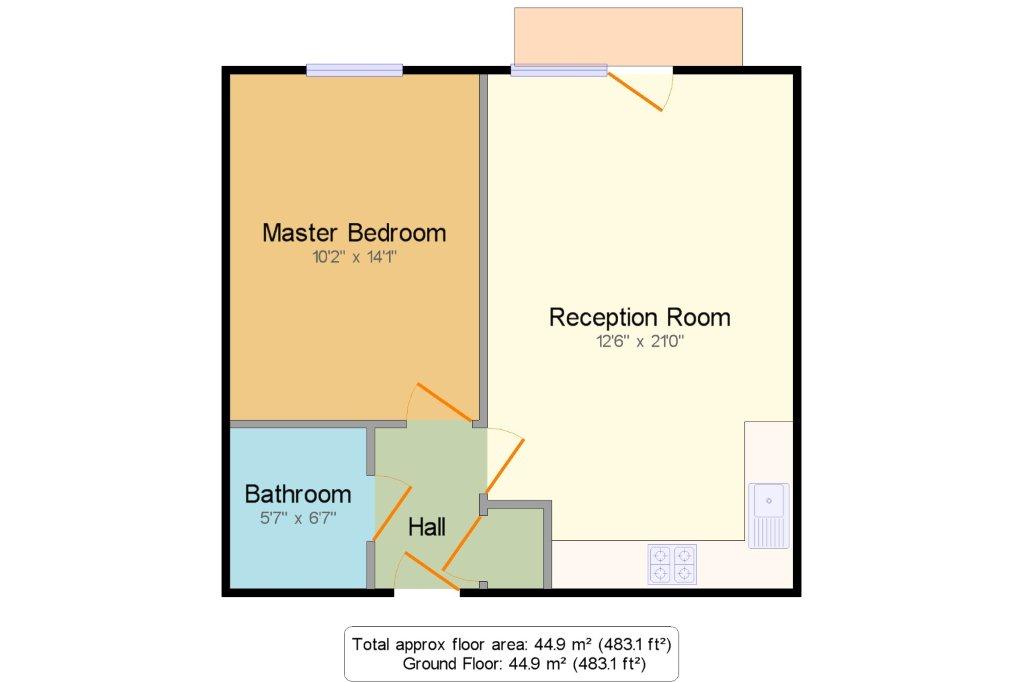 1 Bedrooms Flat to rent in Masshouse Plaza, Birmingham B5