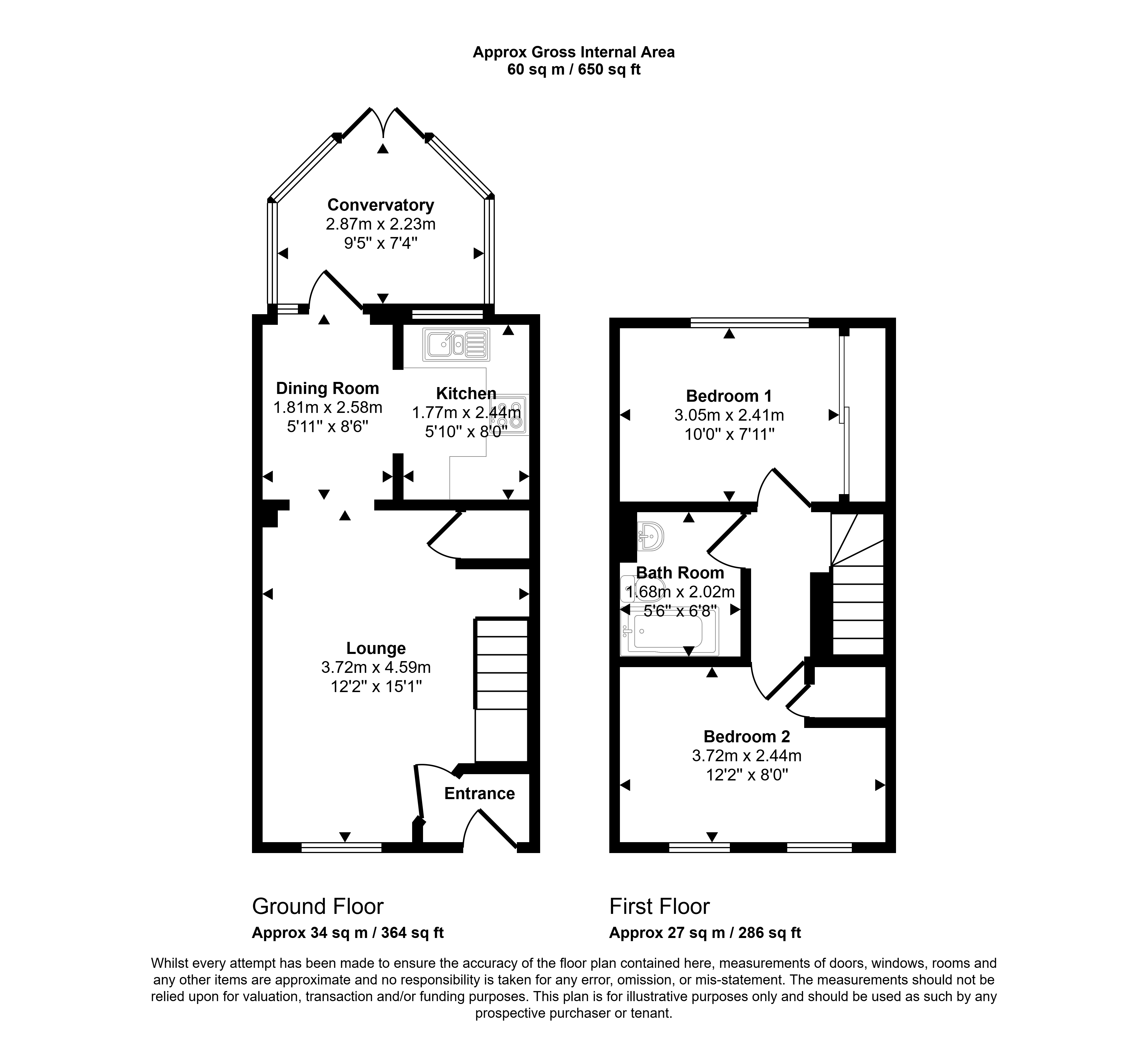 24, Eldergrove, Farnborough floorplan