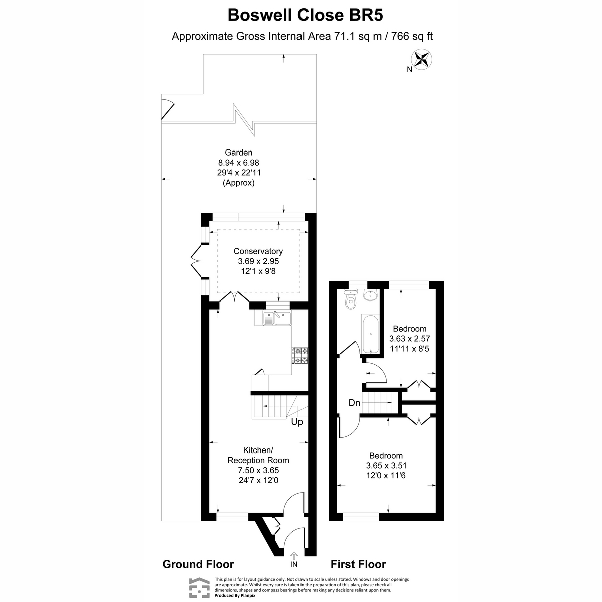 34, Boswell Close, Orpington floorplan