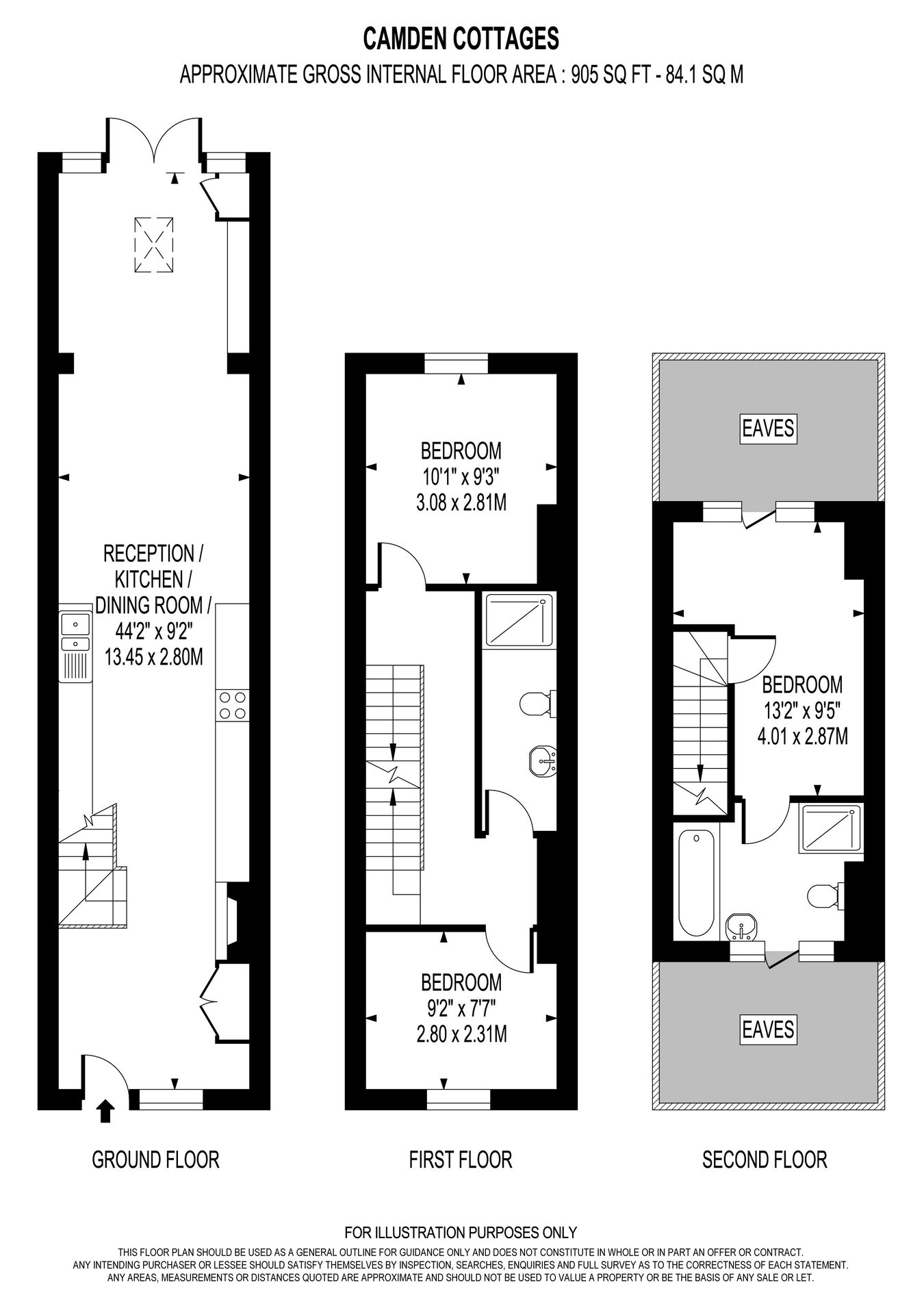 10 Camden Cottages, Church Walk, WEYBRIDGE floorplan