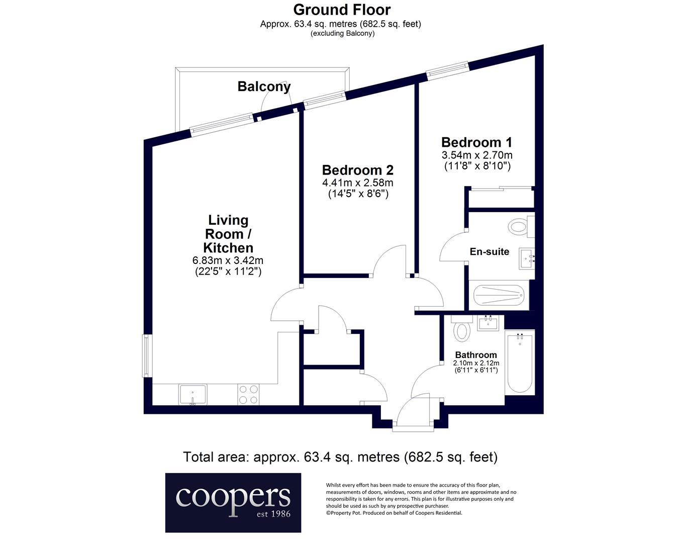 Flat 4, 50 Caulfield Gardens, Pinner floorplan