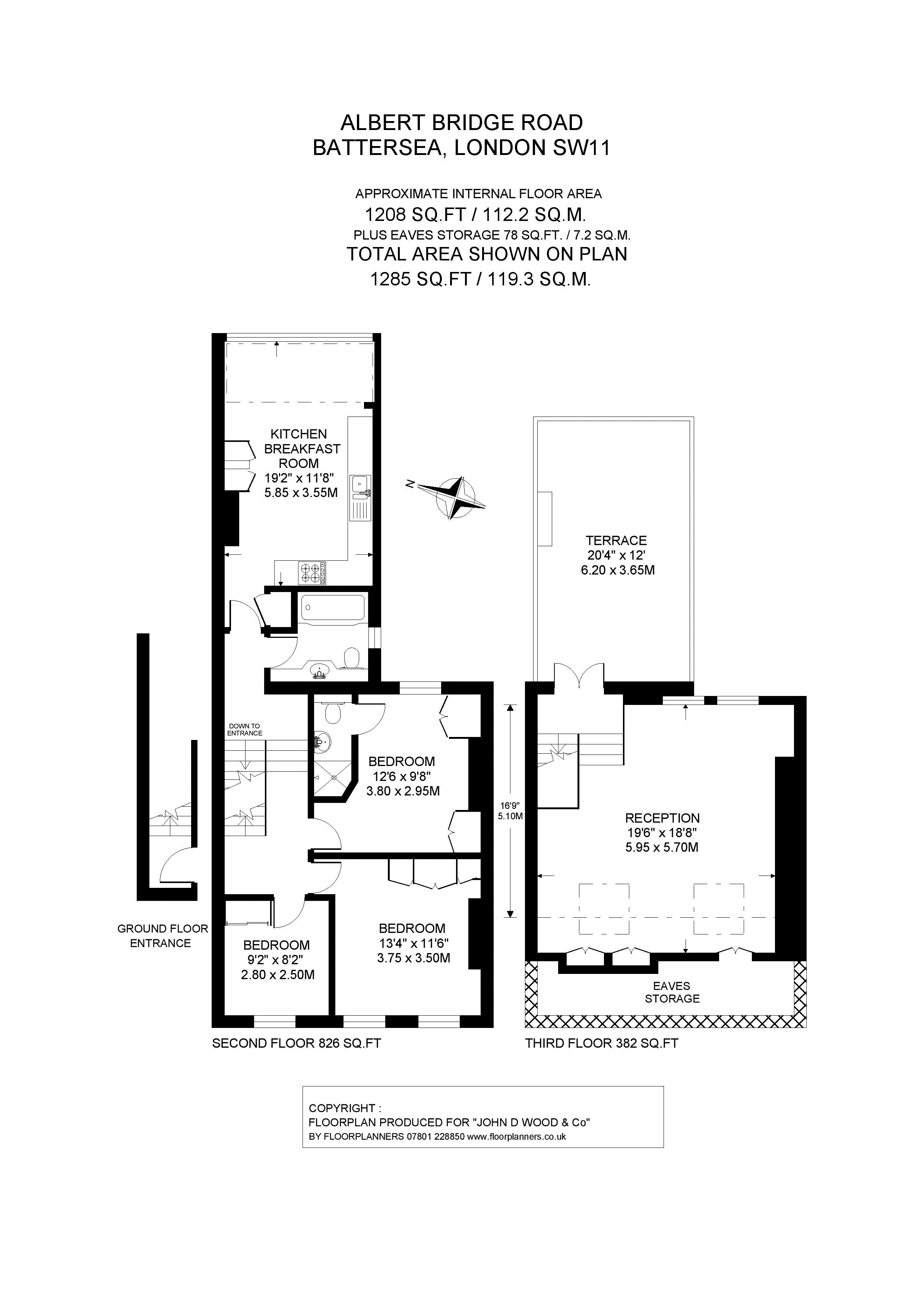 Albert Bridge Road, London SW11, 3 bedroom flat for sale 61934205