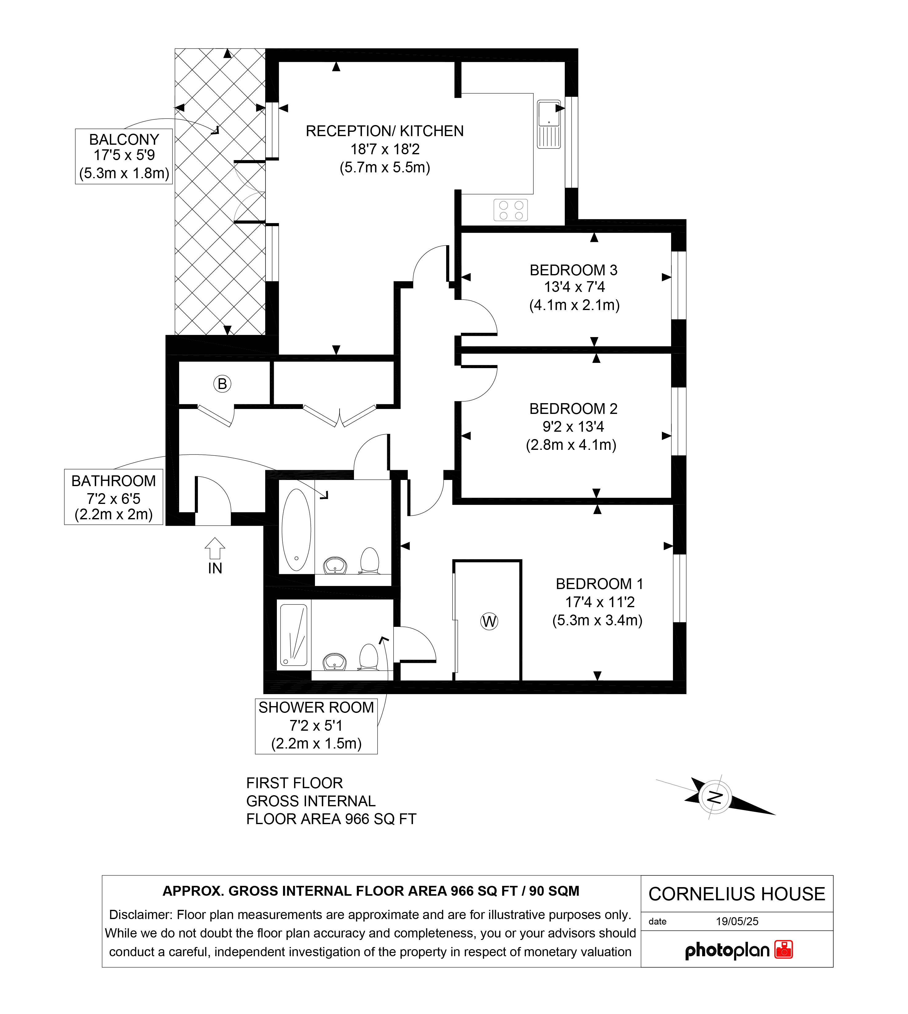 5, Cornelius House, Handley Page Road, Barking floorplan