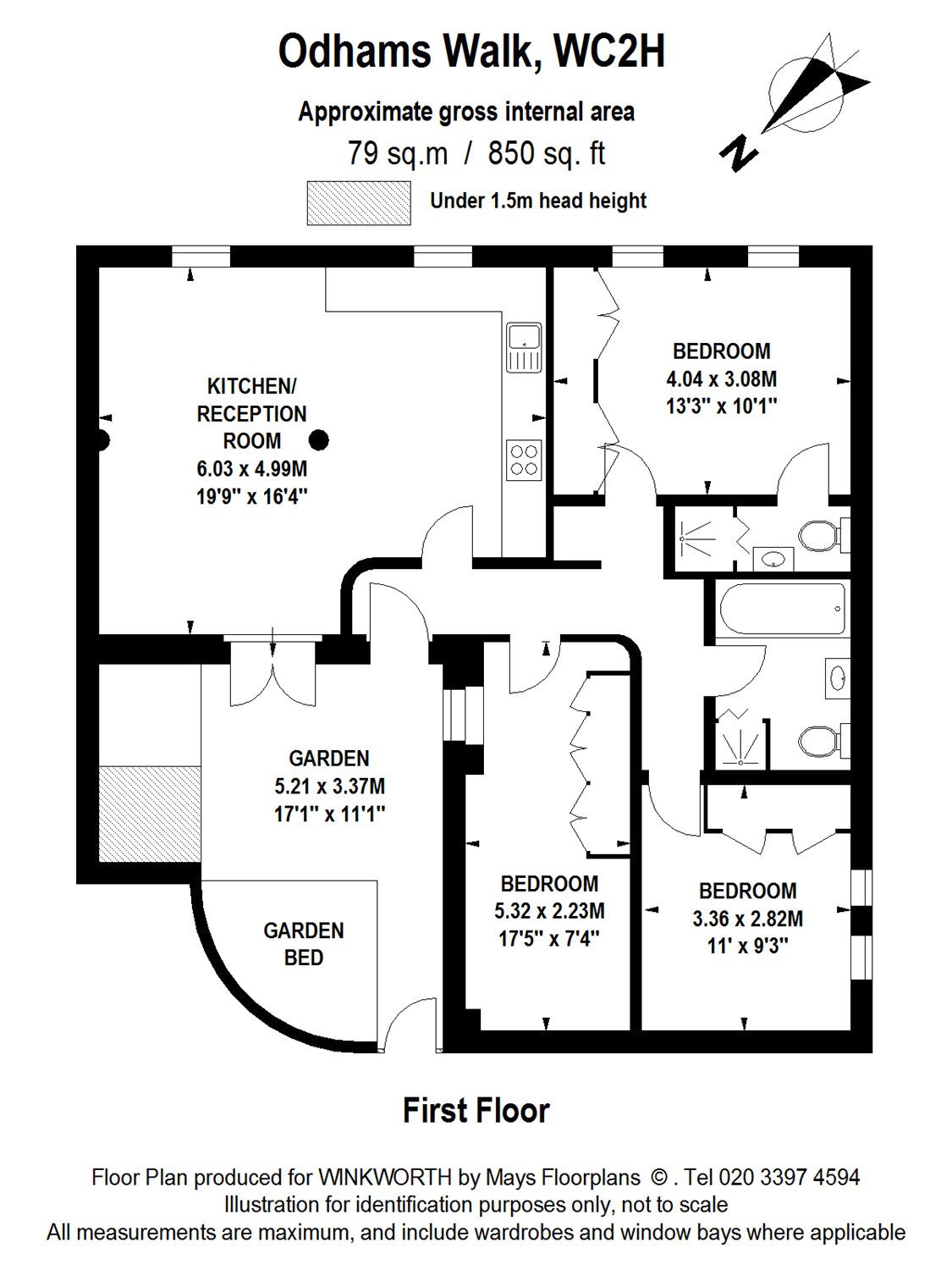 3 Bedrooms Flat to rent in Odhams Walk, Covent Garden, London WC2H