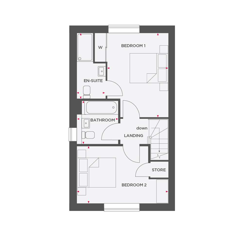 46, Harrow Drive, Higher Bartle floorplan