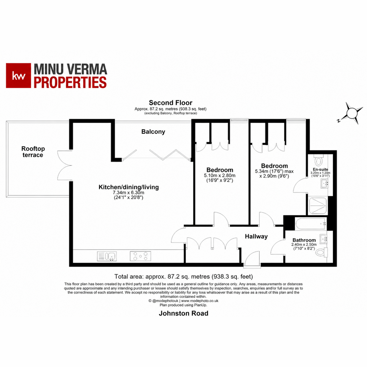 Flat 8, Posthouse Apartment, Johnston Road, Woodford Green floorplan