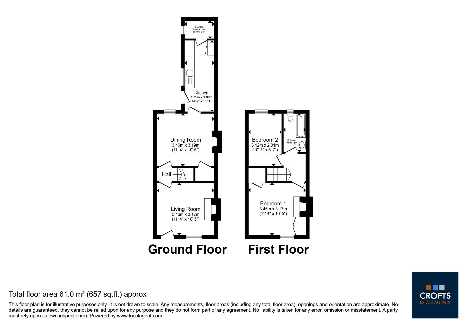 28, Mount Pleasant, Louth floorplan