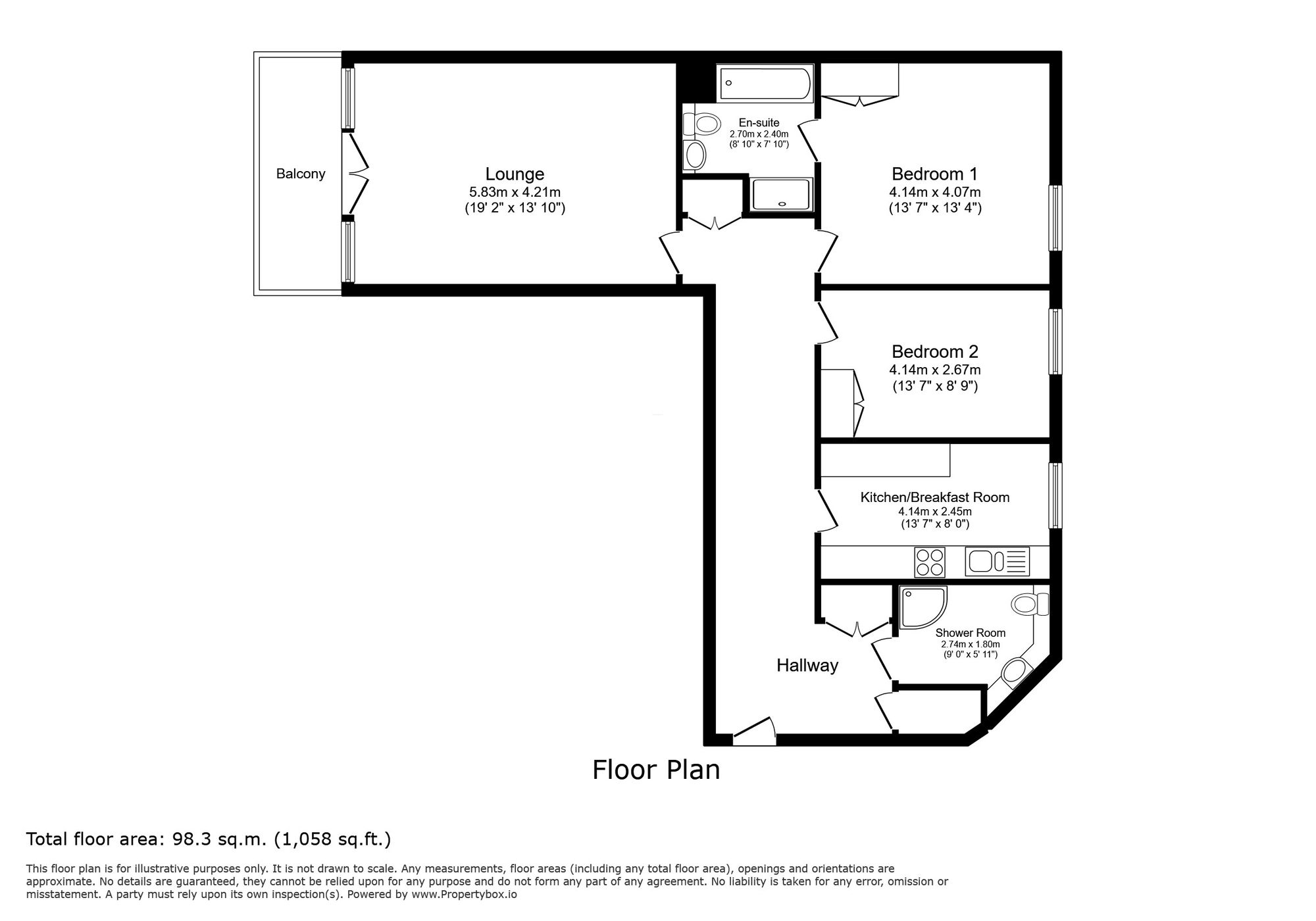 Apt 33, Warnes Steyne Gardens, Worthing floorplan