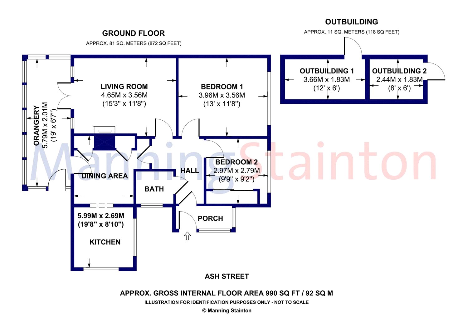 2 Bedrooms Bungalow for sale in Ash Street, Stanley, Wakefield, West Yorkshire WF3