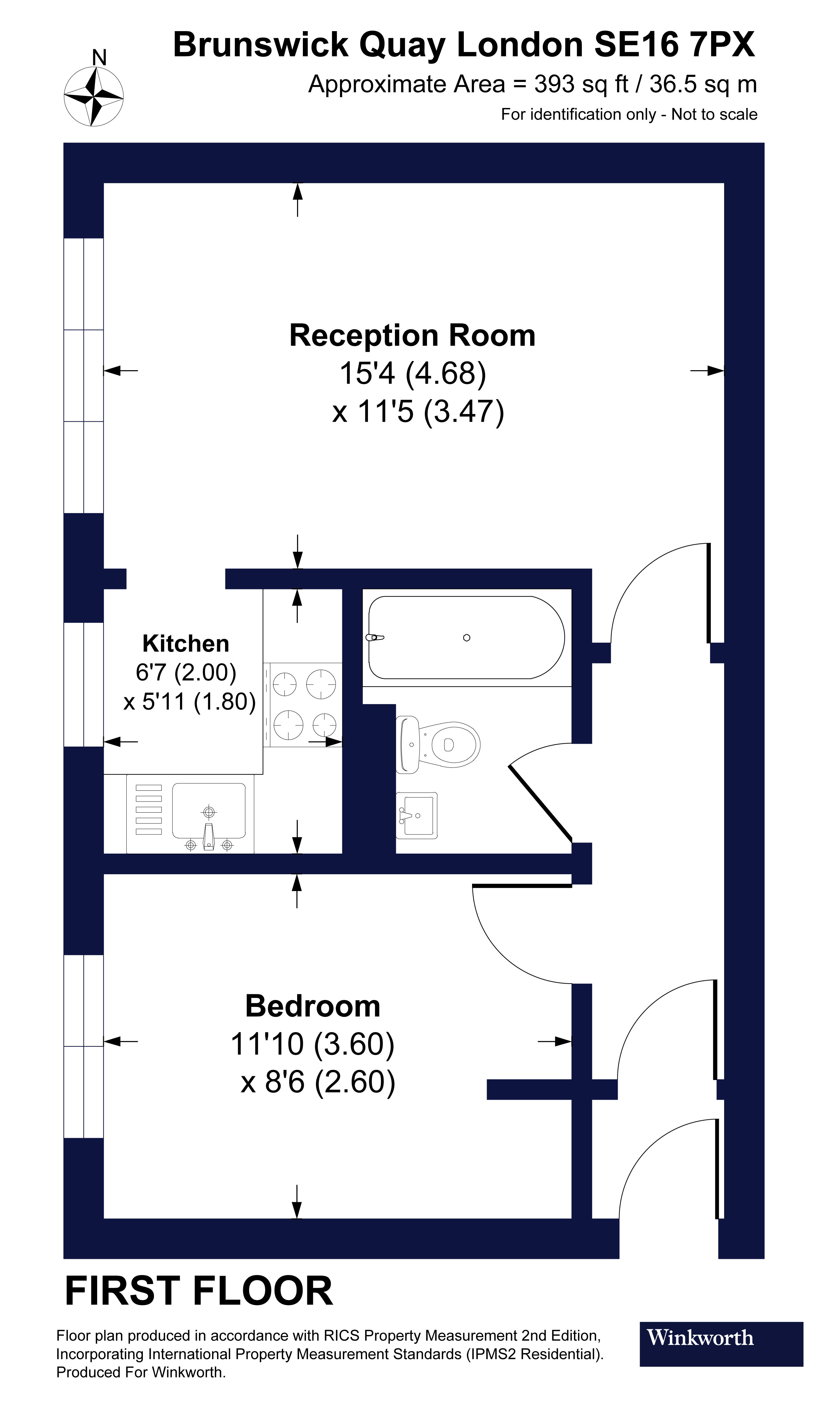 59, Brunswick Quay, London floorplan