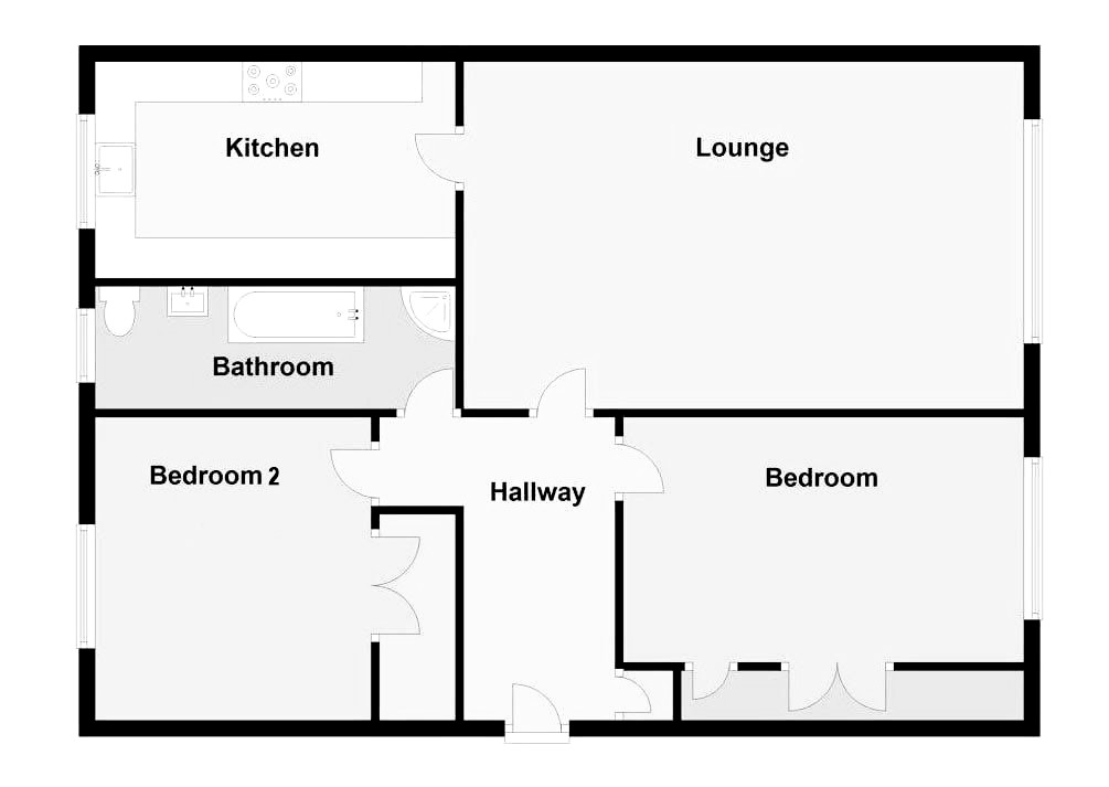 Davaar Avenue, Campbeltown PA28 floorplan