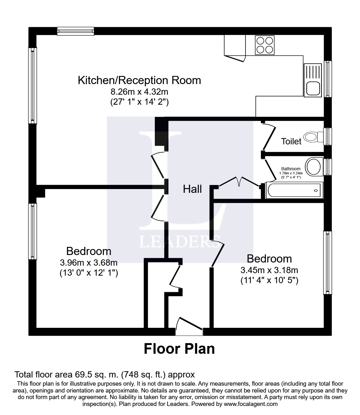 2 Bedrooms Flat to rent in Pett Close, Brighton BN2