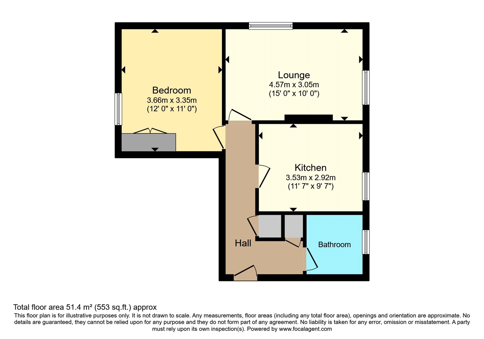 1/3, 18, Jean Armour Drive, West Dunbartonshire floorplan
