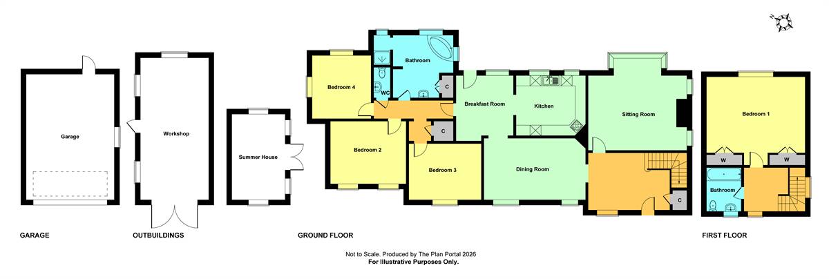 China Cottage, Broomfield Gate, Whitstable floorplan