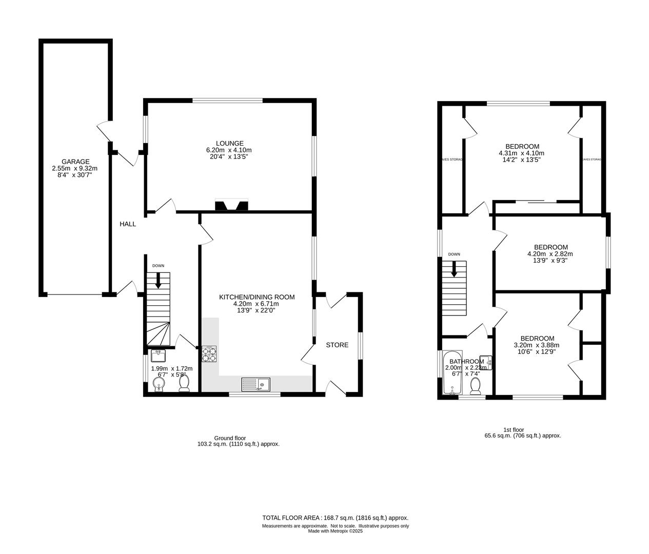Green Crest, Glen Road End, Wallington floorplan