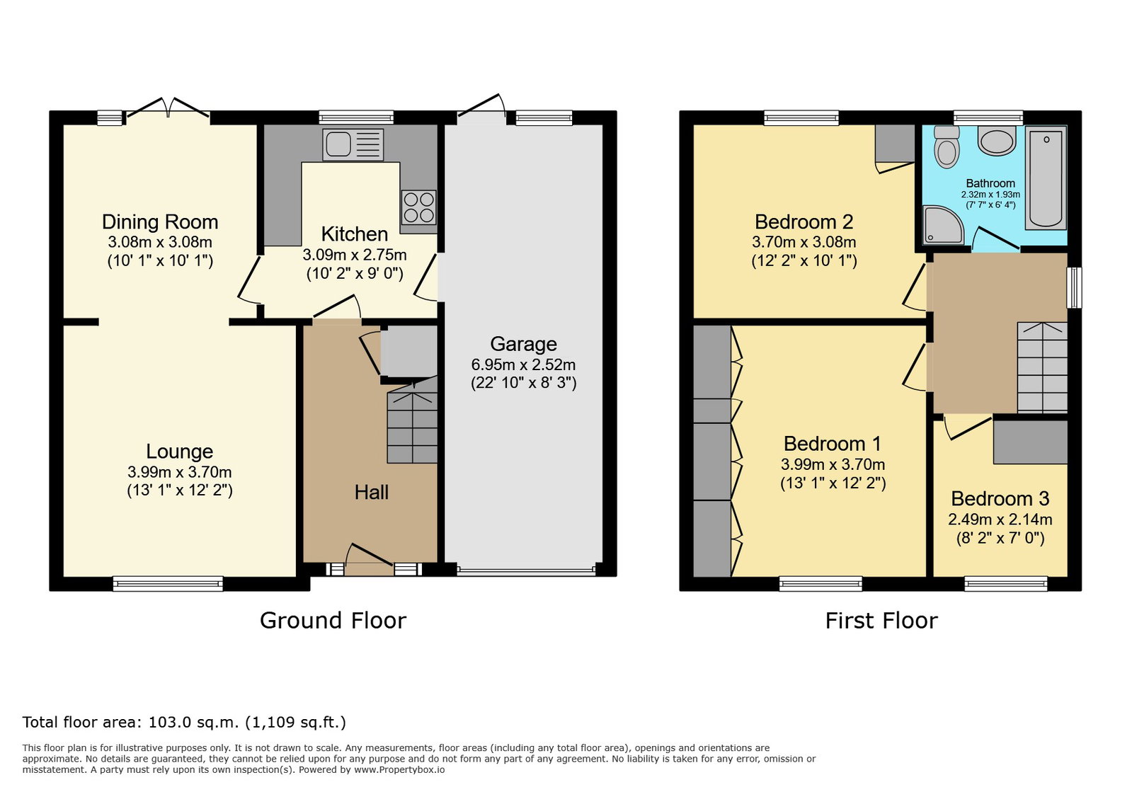 36, The Ruddings, Selby floorplan