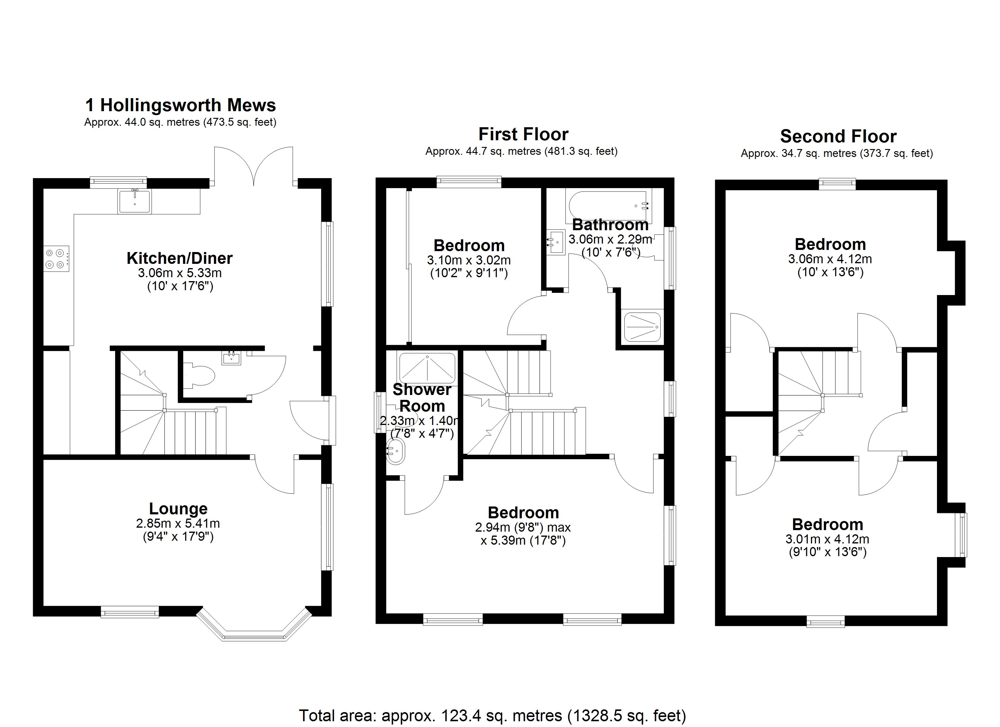1, Hollingsworth Mews, Cannock floorplan