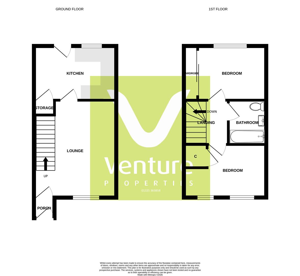 6, Gainsborough Court, Darlington floorplan