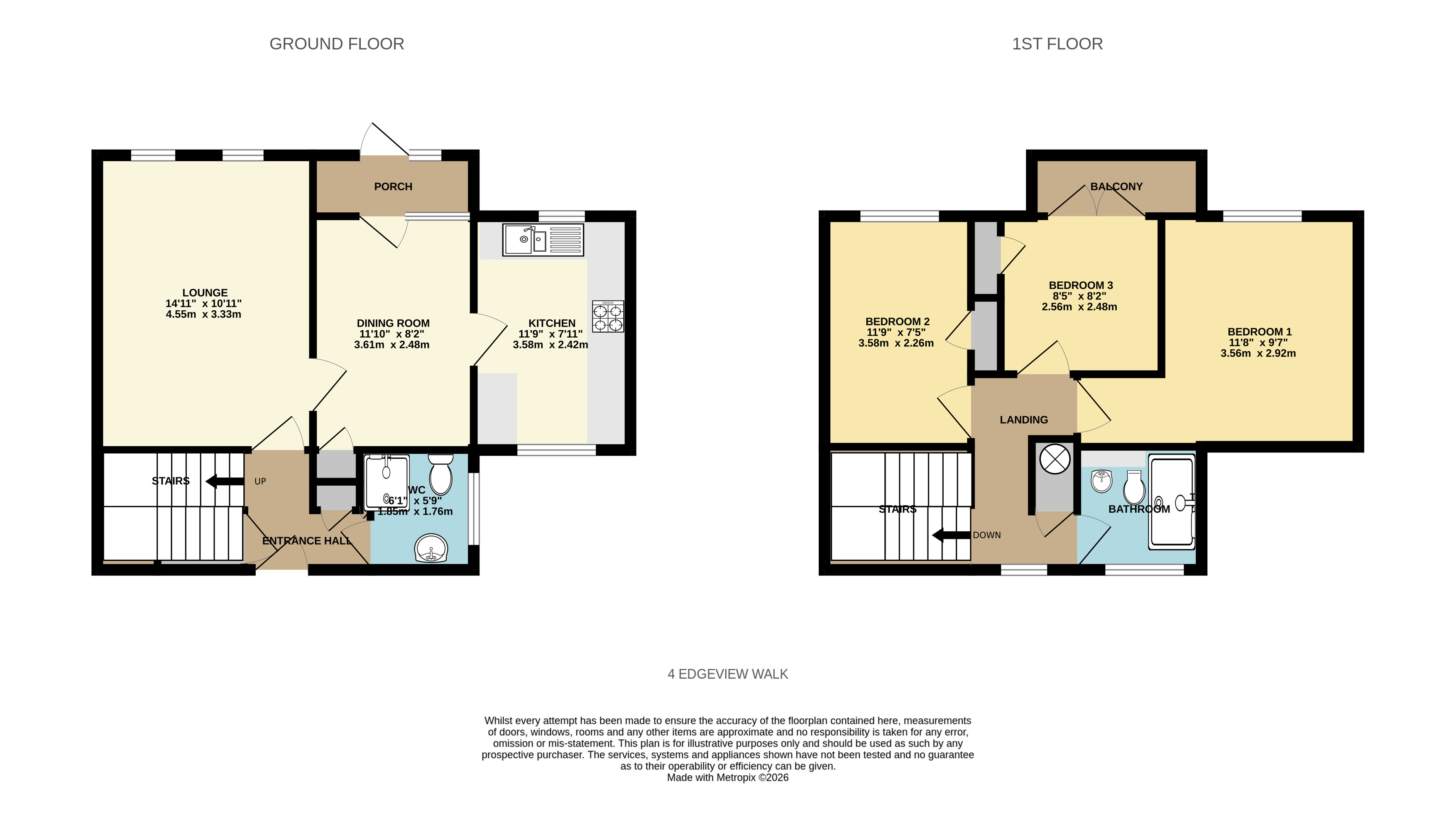 4, Edgeview Walk, Manchester floorplan