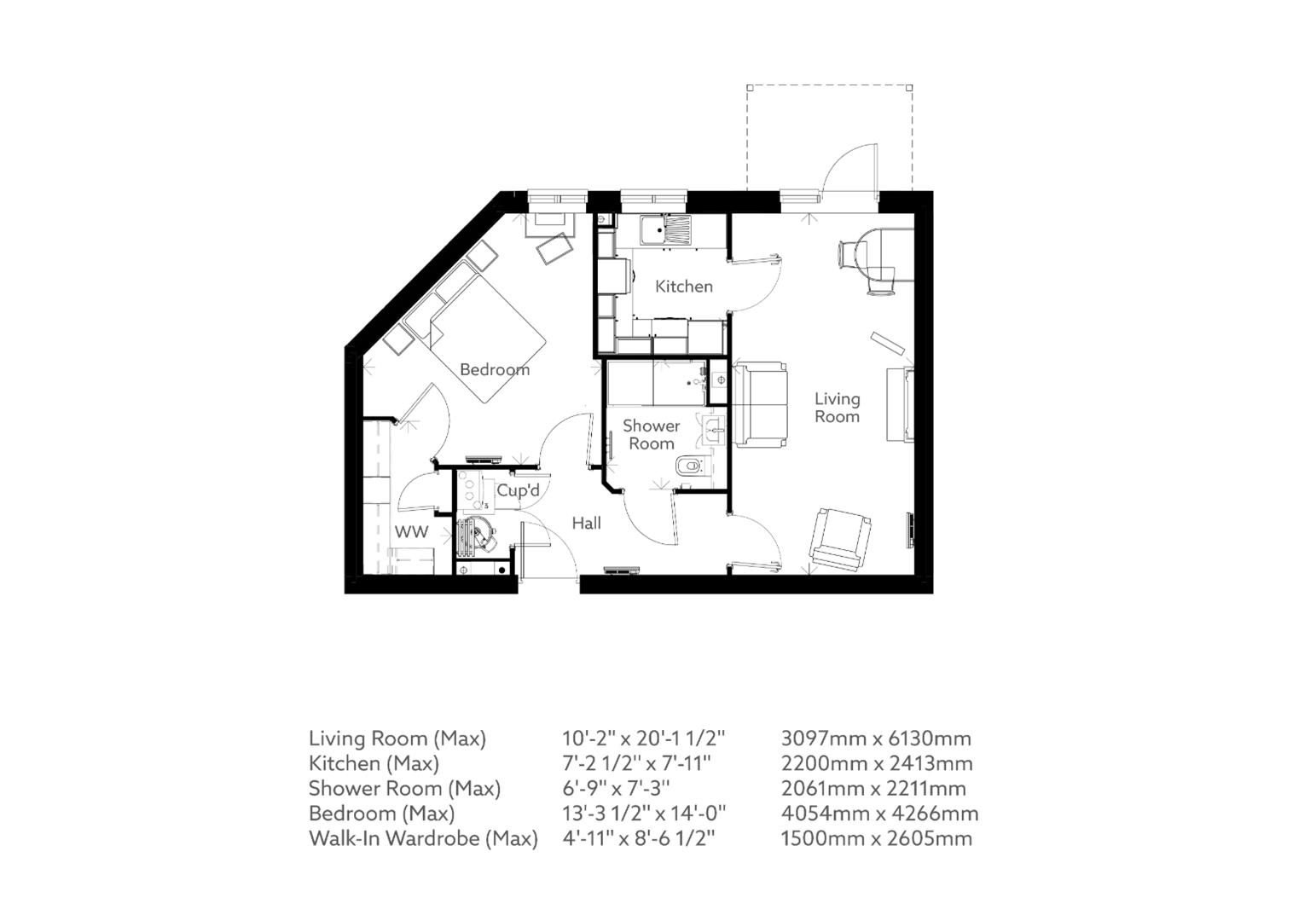 543545, Abbotswood Common Road, Romsey floorplan