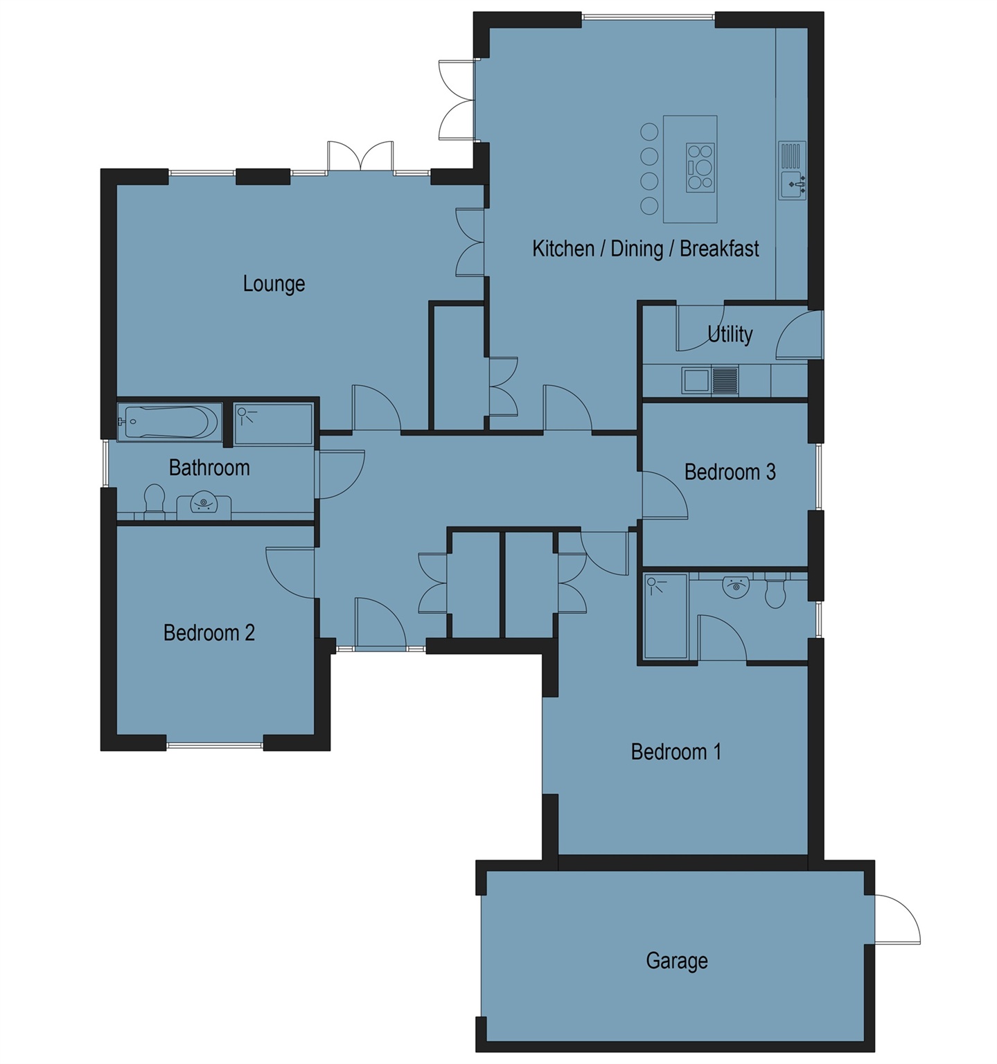 Rowan House, Long Green, Woodbridge floorplan