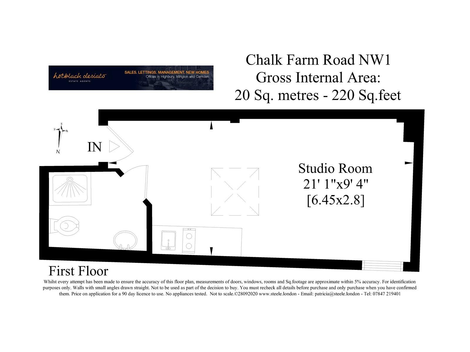 Flat 15, 57a, Chalk Farm Road, London floorplan