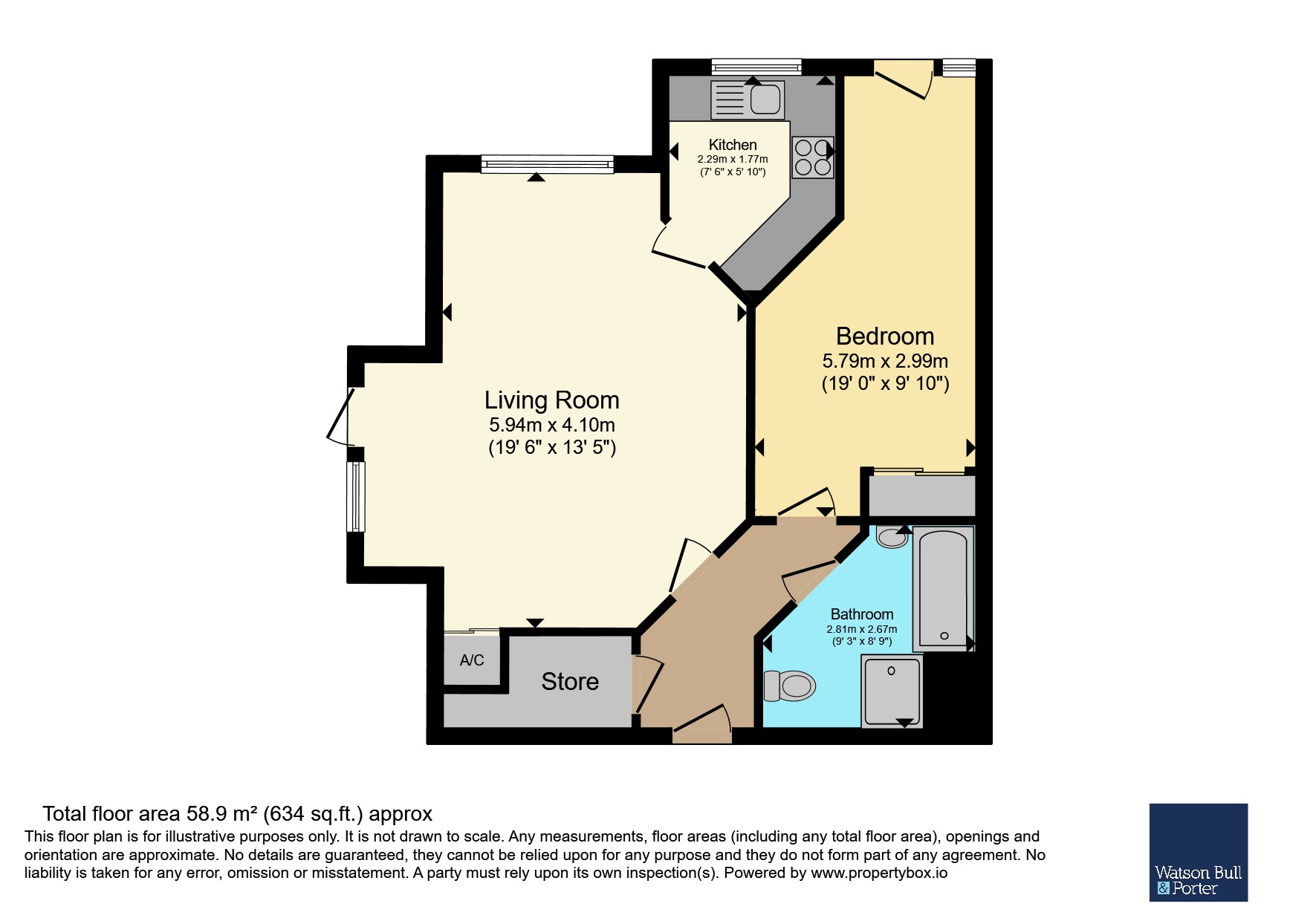 Flat 32, Somers Brook Court,, Foxes Road, Isle of Wight floorplan