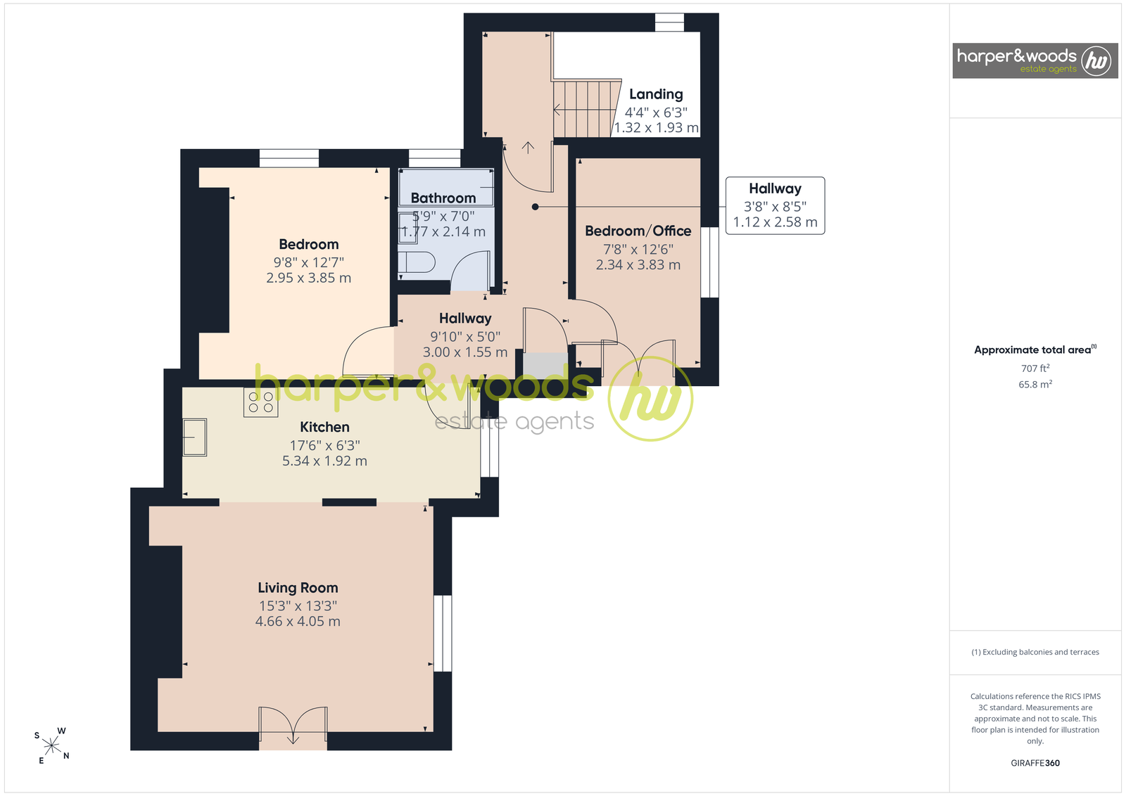 Flat 4 Willow Garth, St. Georges Mount, New Brighton floorplan