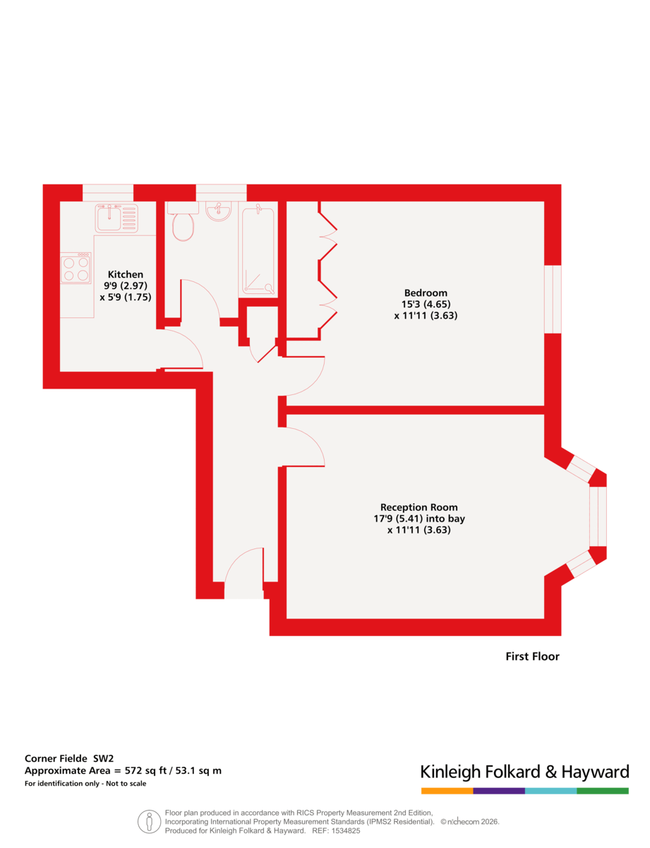 58, Corner Fielde, Brixton Hill floorplan