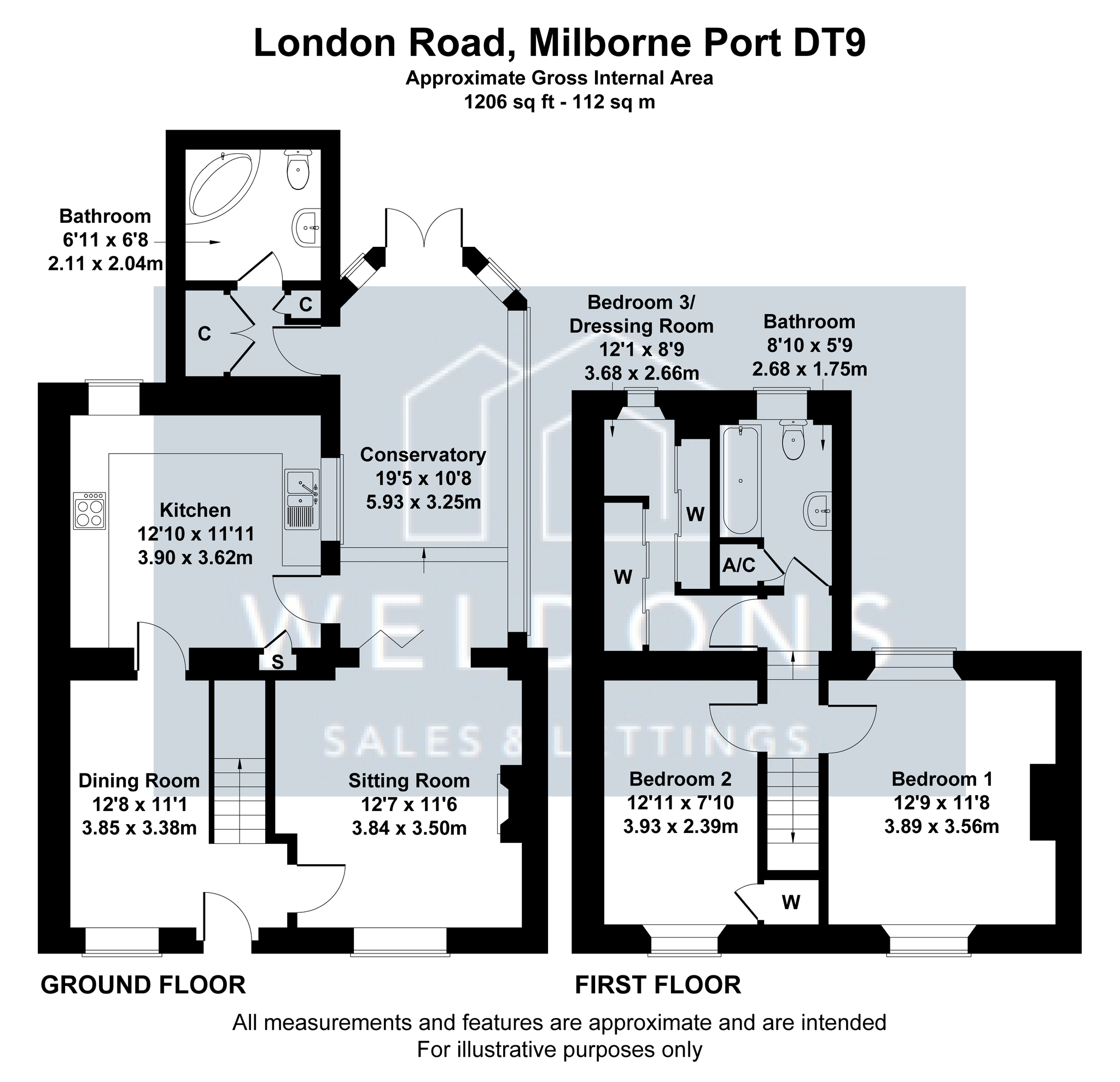 53 London Road, Sherborne floorplan