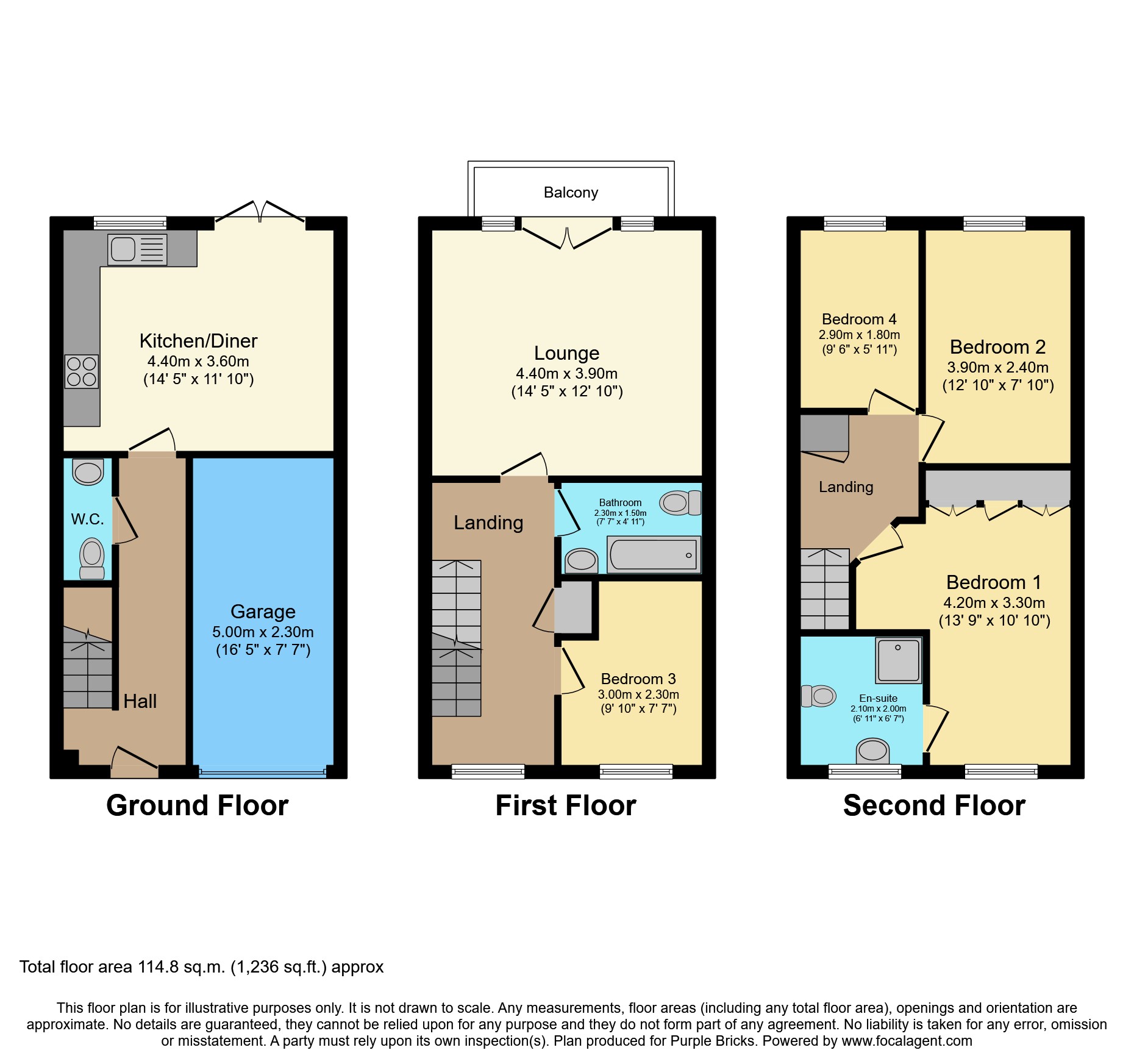 East Street, Doe Lea, Chesterfield S44, 4 bedroom town house for sale