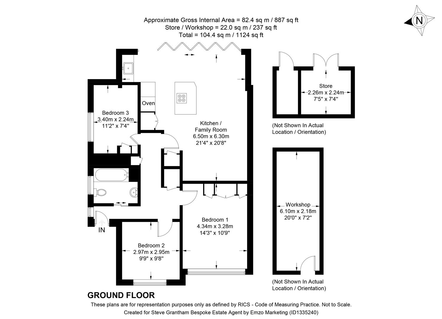 52, Viking Way, Clanfield floorplan