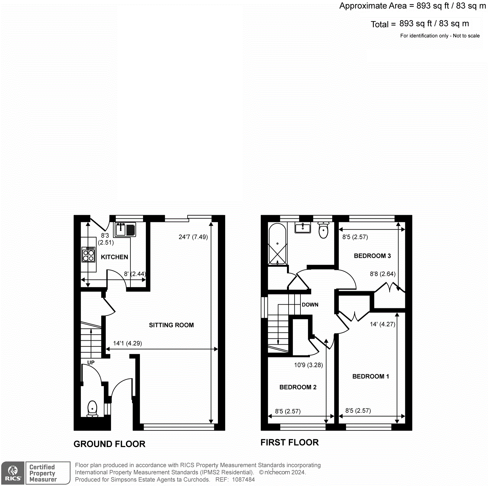 Copse Road, Cobham KT11, 3 bedroom detached house to rent 66637211