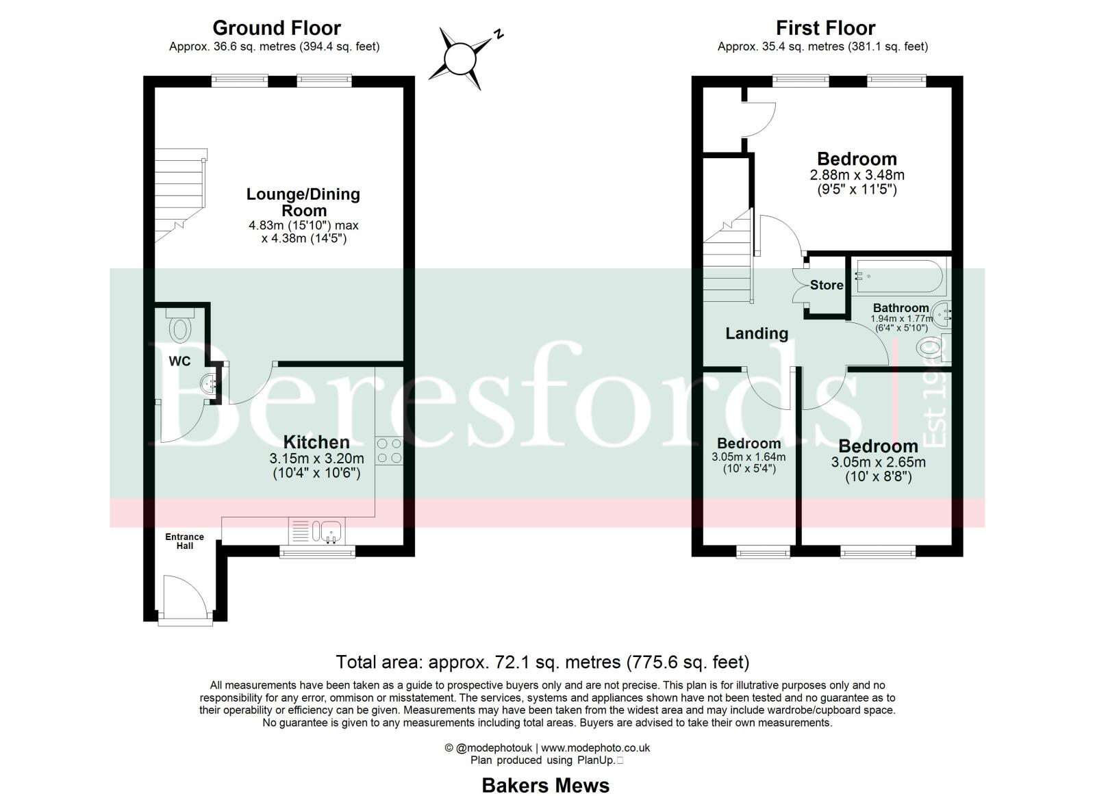 3, Bakers Mews, Essex floorplan