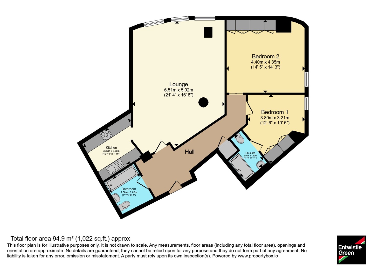 Apartment 2104, Beetham Tower, 111, Old Hall Street, Merseyside floorplan