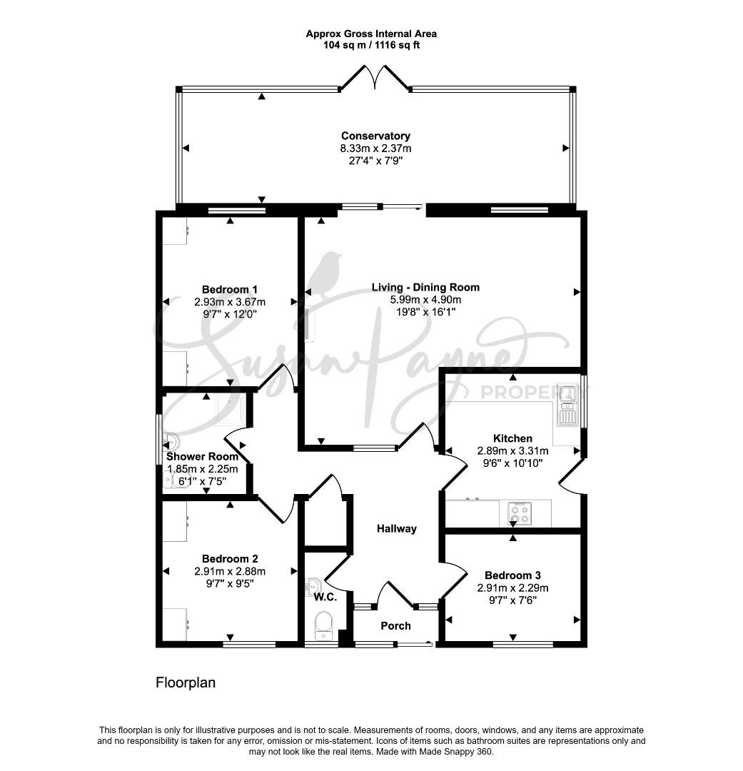 67, Forest Way, Sandown floorplan