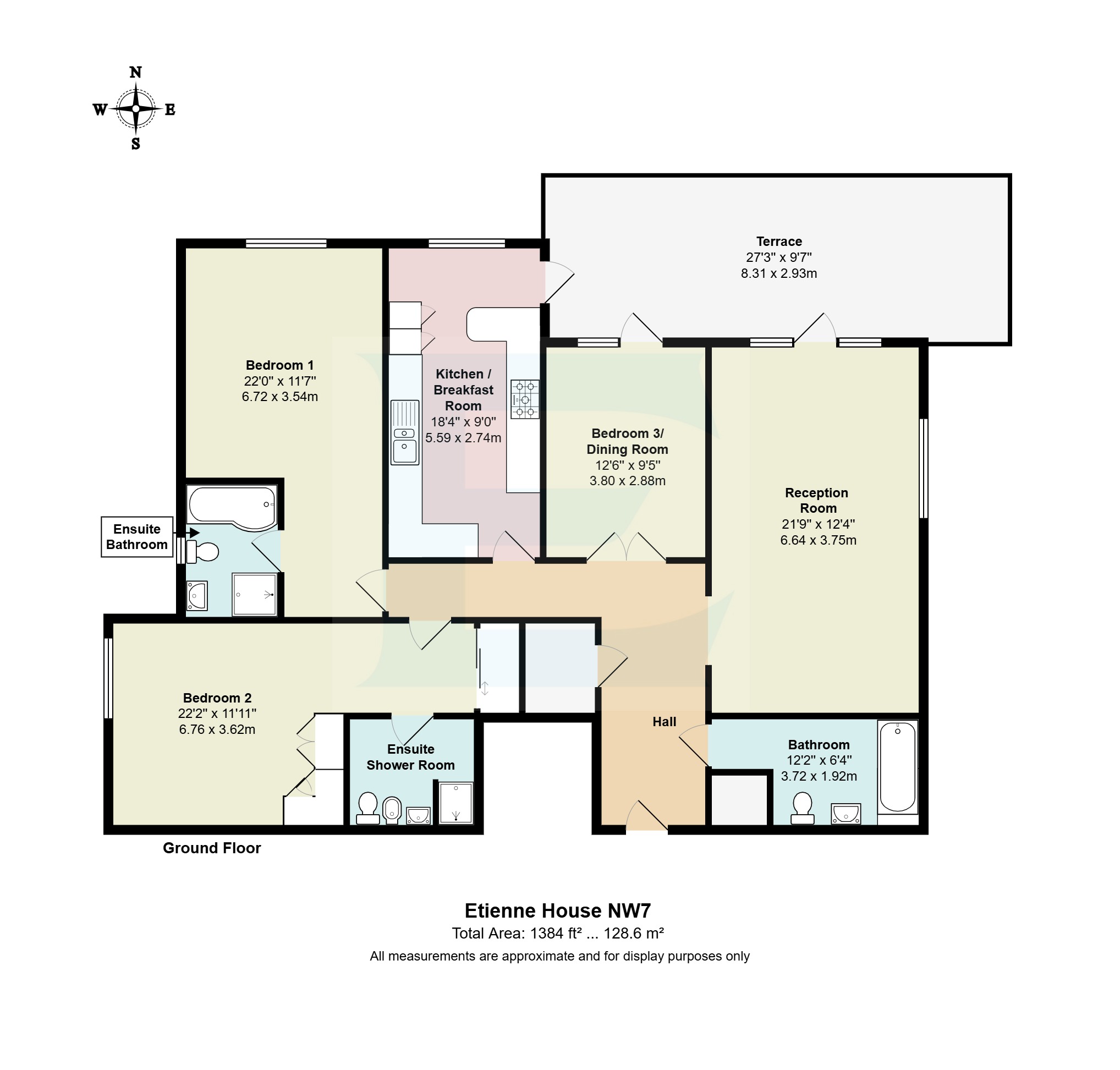 Etienne House, Mill Hill floorplan
