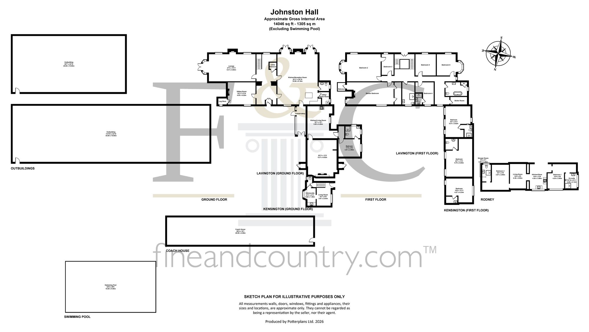 Johnston Hall, Haverfordwest floorplan