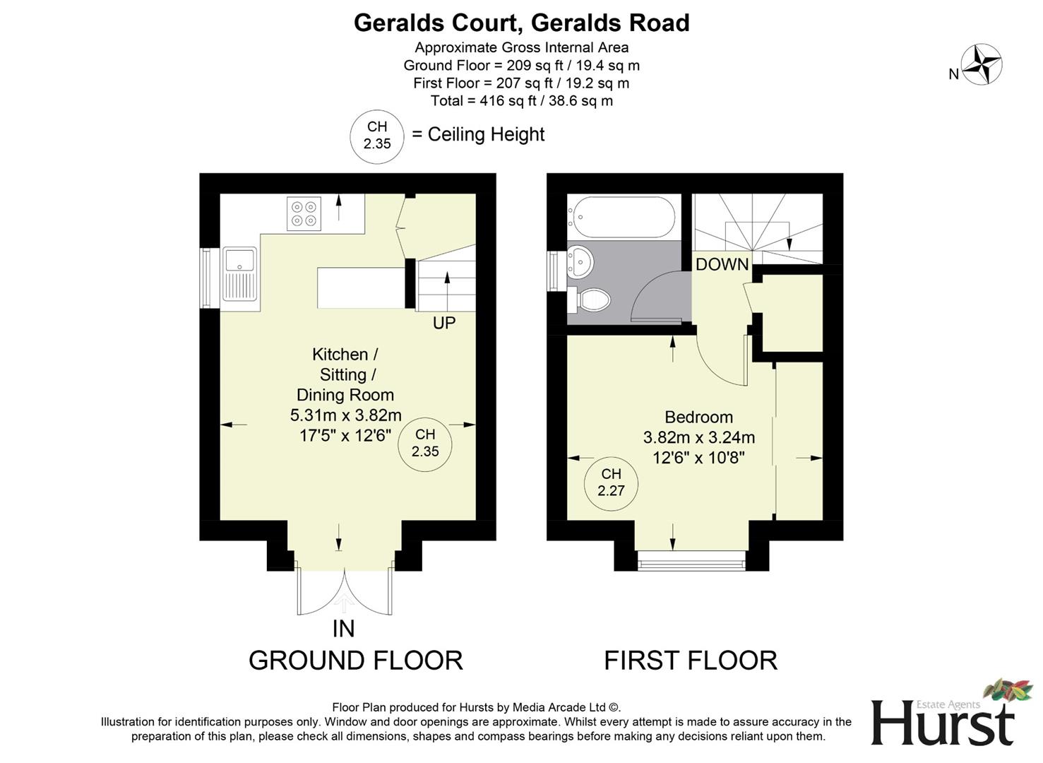 10 Geralds Court,, Geralds Road, High Wycombe floorplan
