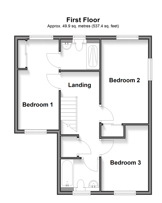 Nuthatch Drive Finberry, Ashford floorplan