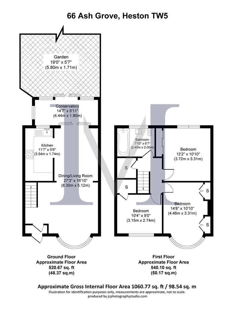 Ash Grove, Heston, Hounslow TW5, 3 bedroom terraced house for sale