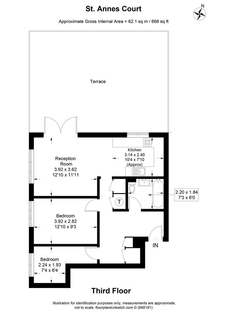 19, St Ann's Court, Stanley Road, Sutton floorplan