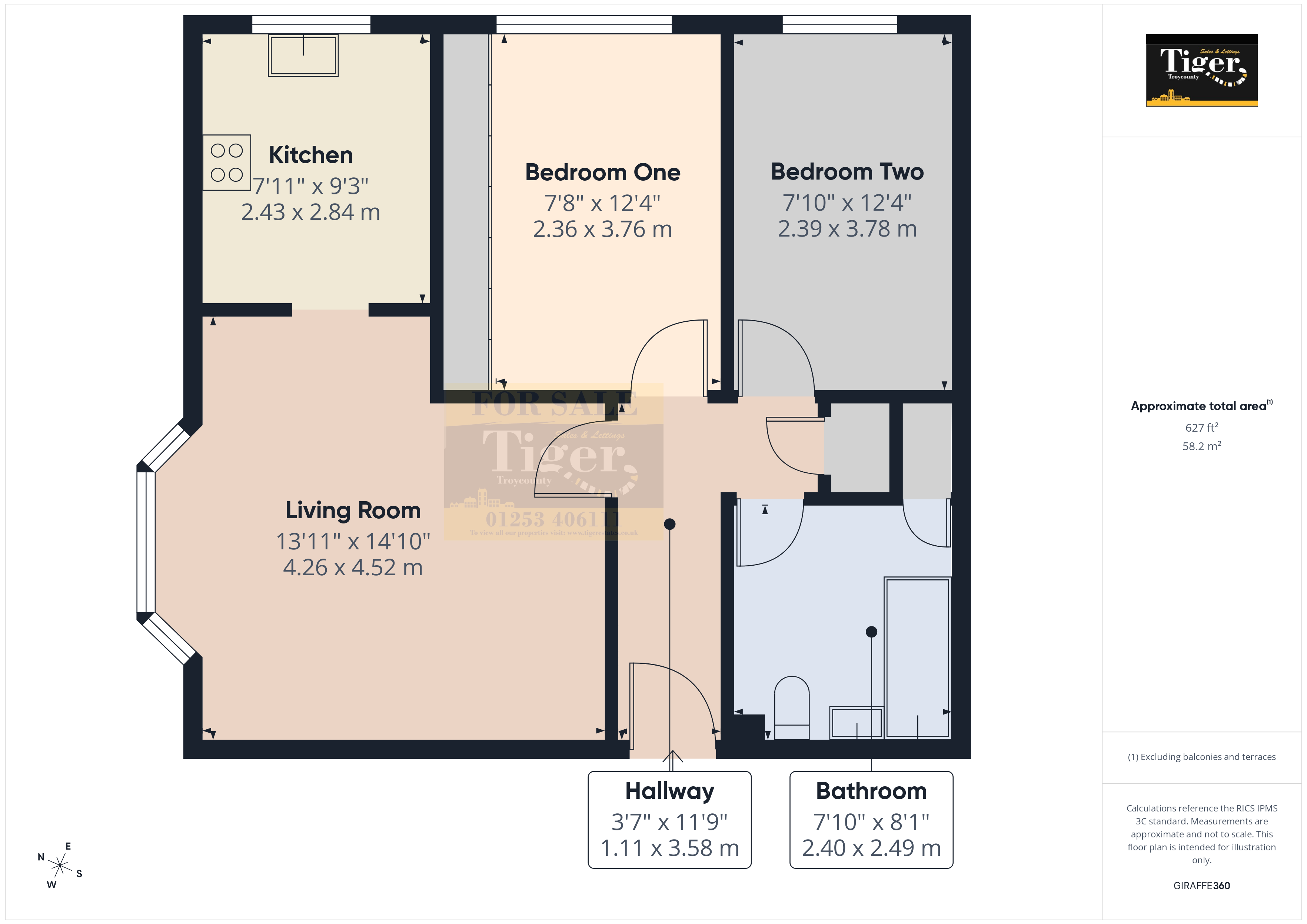 12, Sandy Close, Thornton-Cleveleys floorplan